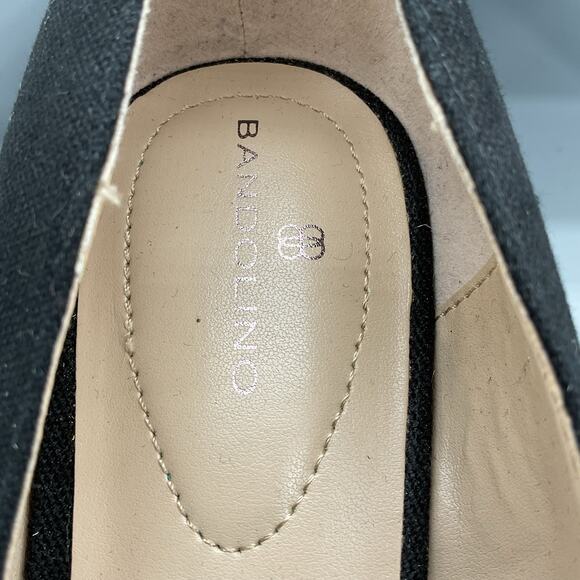NEW Bandolino Women’s Espadrille Wedge Pumps Black Size 10M - Picture 6 of 10